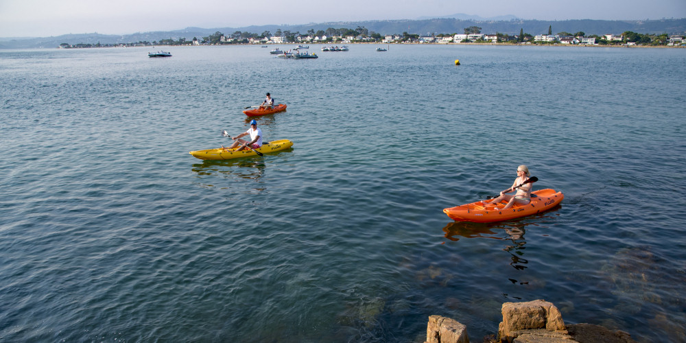 Canoeing on the Knysna Lagoon