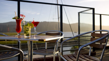 A toast to the view!